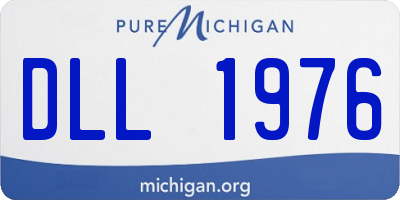 MI license plate DLL1976