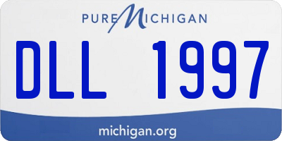 MI license plate DLL1997