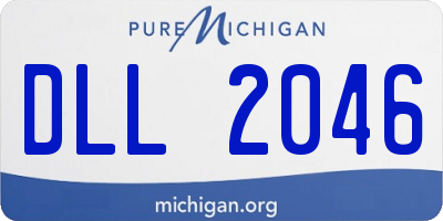 MI license plate DLL2046