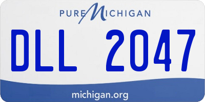 MI license plate DLL2047