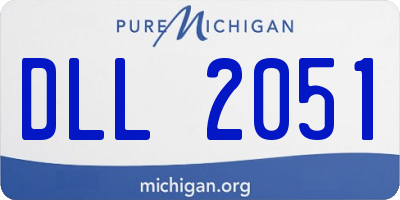 MI license plate DLL2051
