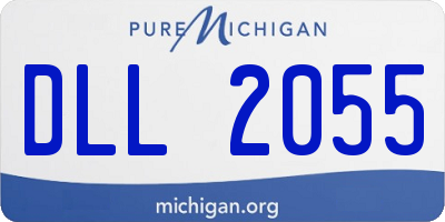 MI license plate DLL2055