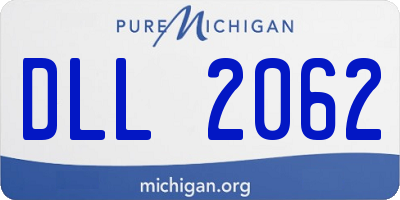 MI license plate DLL2062