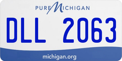 MI license plate DLL2063