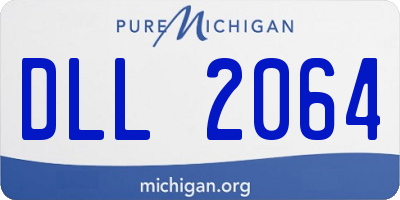 MI license plate DLL2064