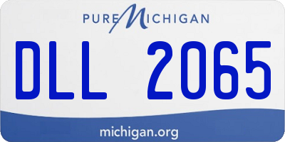 MI license plate DLL2065
