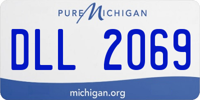 MI license plate DLL2069