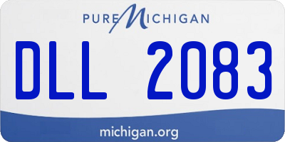 MI license plate DLL2083