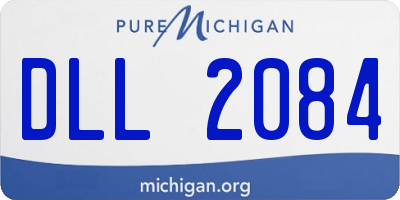 MI license plate DLL2084