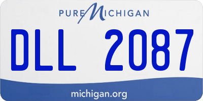 MI license plate DLL2087