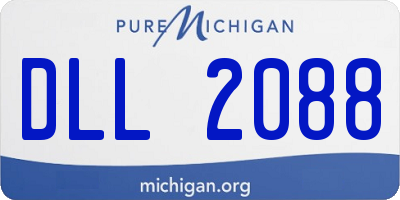 MI license plate DLL2088