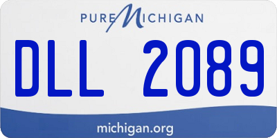 MI license plate DLL2089