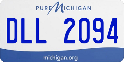 MI license plate DLL2094