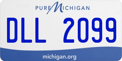 MI license plate DLL2099