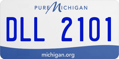 MI license plate DLL2101