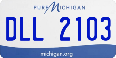 MI license plate DLL2103