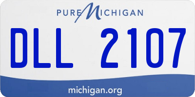 MI license plate DLL2107