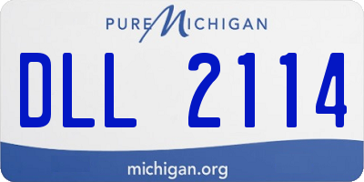 MI license plate DLL2114