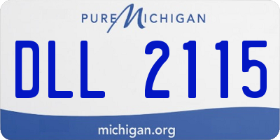 MI license plate DLL2115