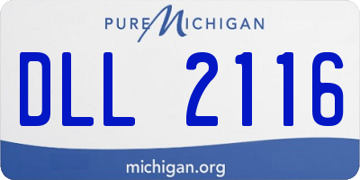 MI license plate DLL2116