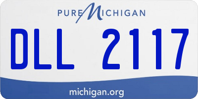 MI license plate DLL2117