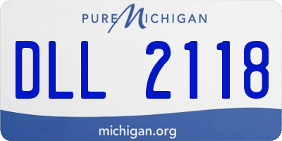 MI license plate DLL2118