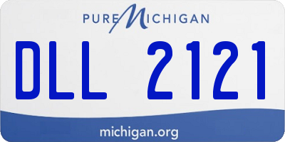 MI license plate DLL2121