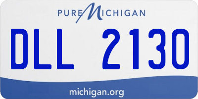 MI license plate DLL2130