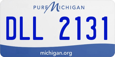MI license plate DLL2131