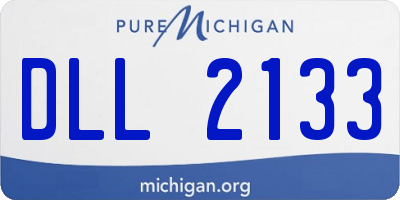 MI license plate DLL2133