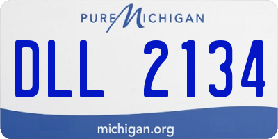 MI license plate DLL2134