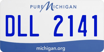 MI license plate DLL2141