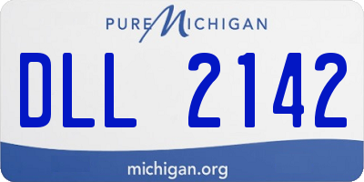 MI license plate DLL2142