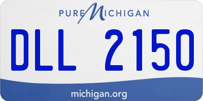 MI license plate DLL2150
