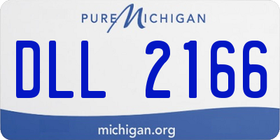 MI license plate DLL2166
