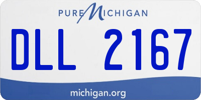 MI license plate DLL2167