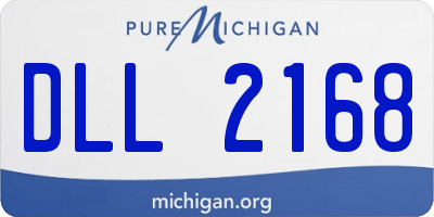 MI license plate DLL2168