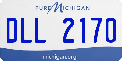 MI license plate DLL2170