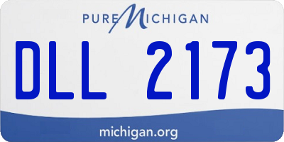 MI license plate DLL2173