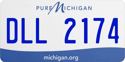 MI license plate DLL2174