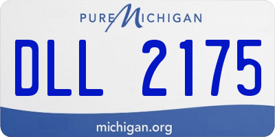 MI license plate DLL2175