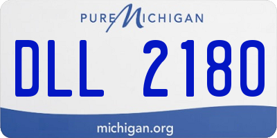 MI license plate DLL2180