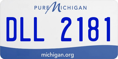 MI license plate DLL2181