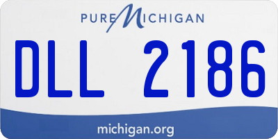 MI license plate DLL2186