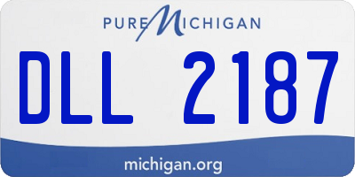 MI license plate DLL2187