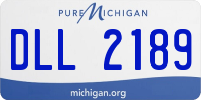 MI license plate DLL2189