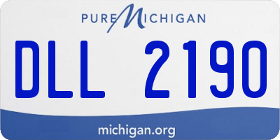 MI license plate DLL2190