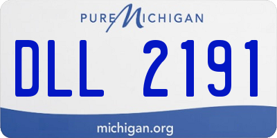 MI license plate DLL2191