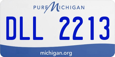 MI license plate DLL2213