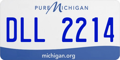 MI license plate DLL2214